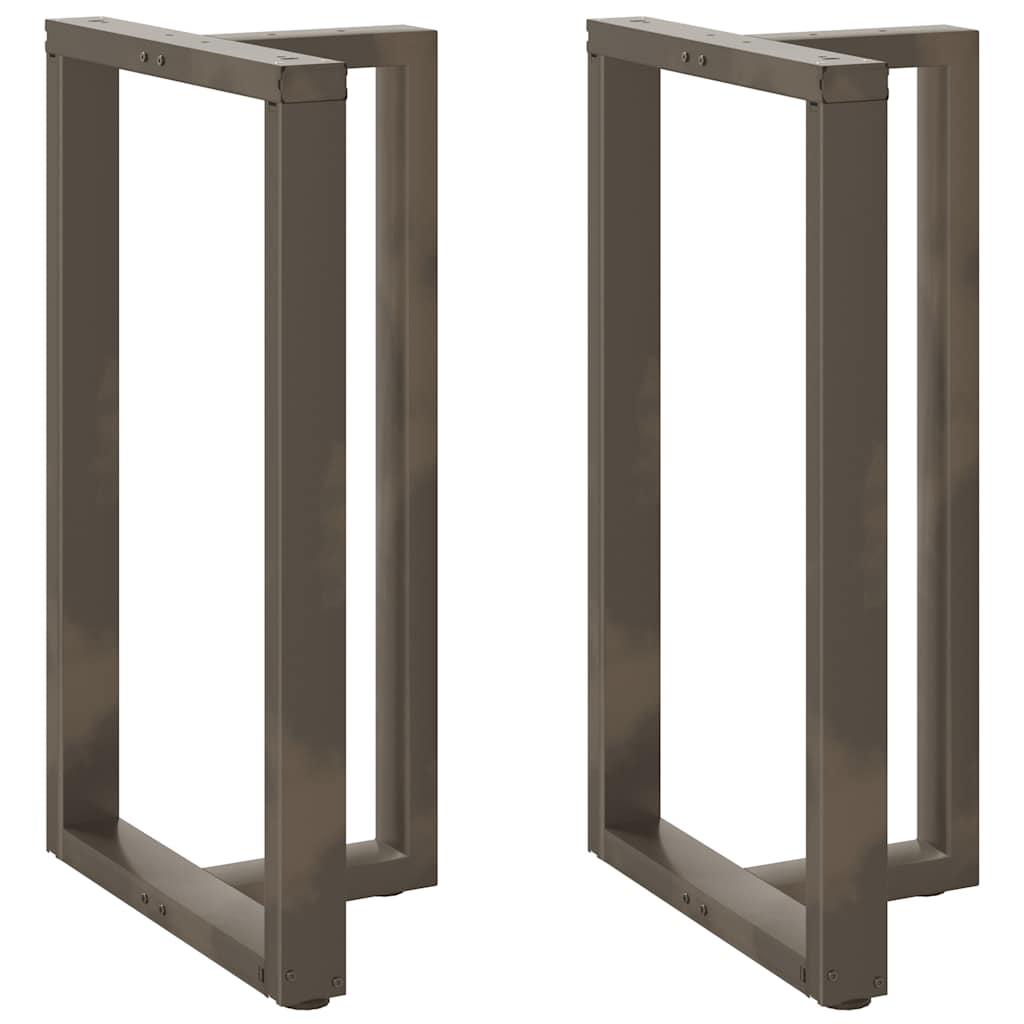 Barbordsben T-formet 2 stk. sort 60x35x(100-101) cm stål billede