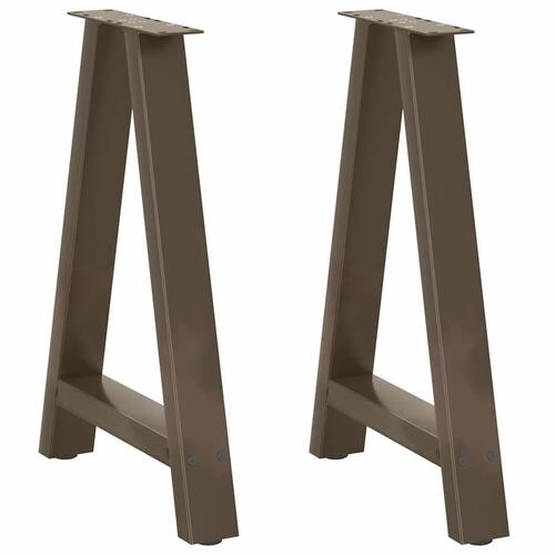 Sofabordben A-formet 2 stk 60x(72-73) cm stål