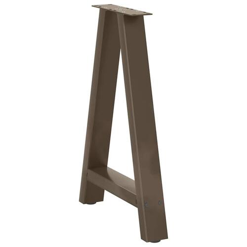 Sofabordben A-formet 2 stk 60x(72-73) cm stål