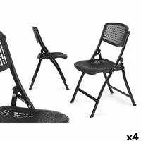 Polstrede Campingstol GiftDecor ZJ-Y59BL Sort 59 x 50 x 82 cm 108 x 13,5 x 50 cm (4 enheder)