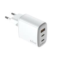 Vægoplader Celly UPTC1USB2USBC65 Hvid