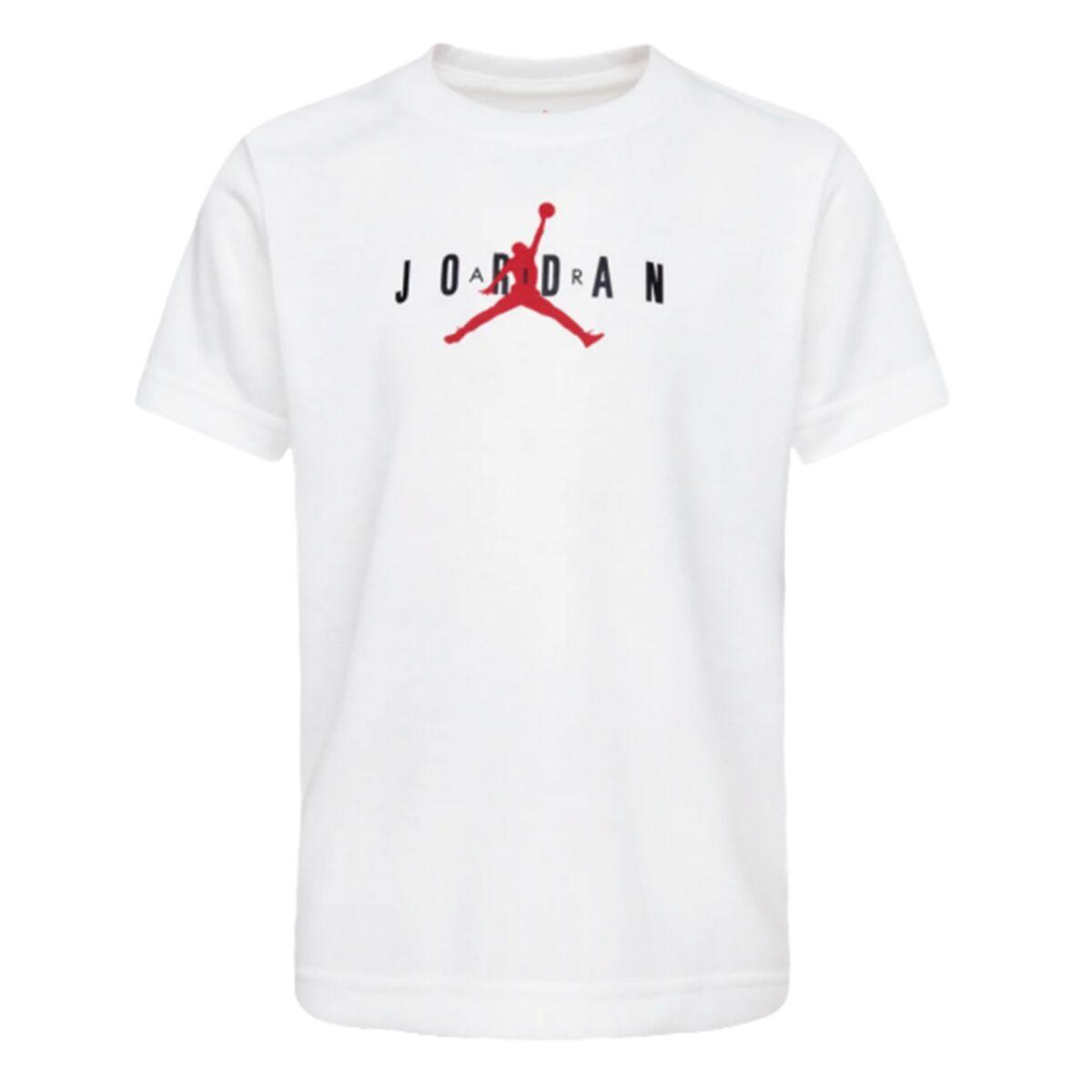 Jordan Jumpman Sustainable Graphic T-shirt til drenge, hvid - 14 år