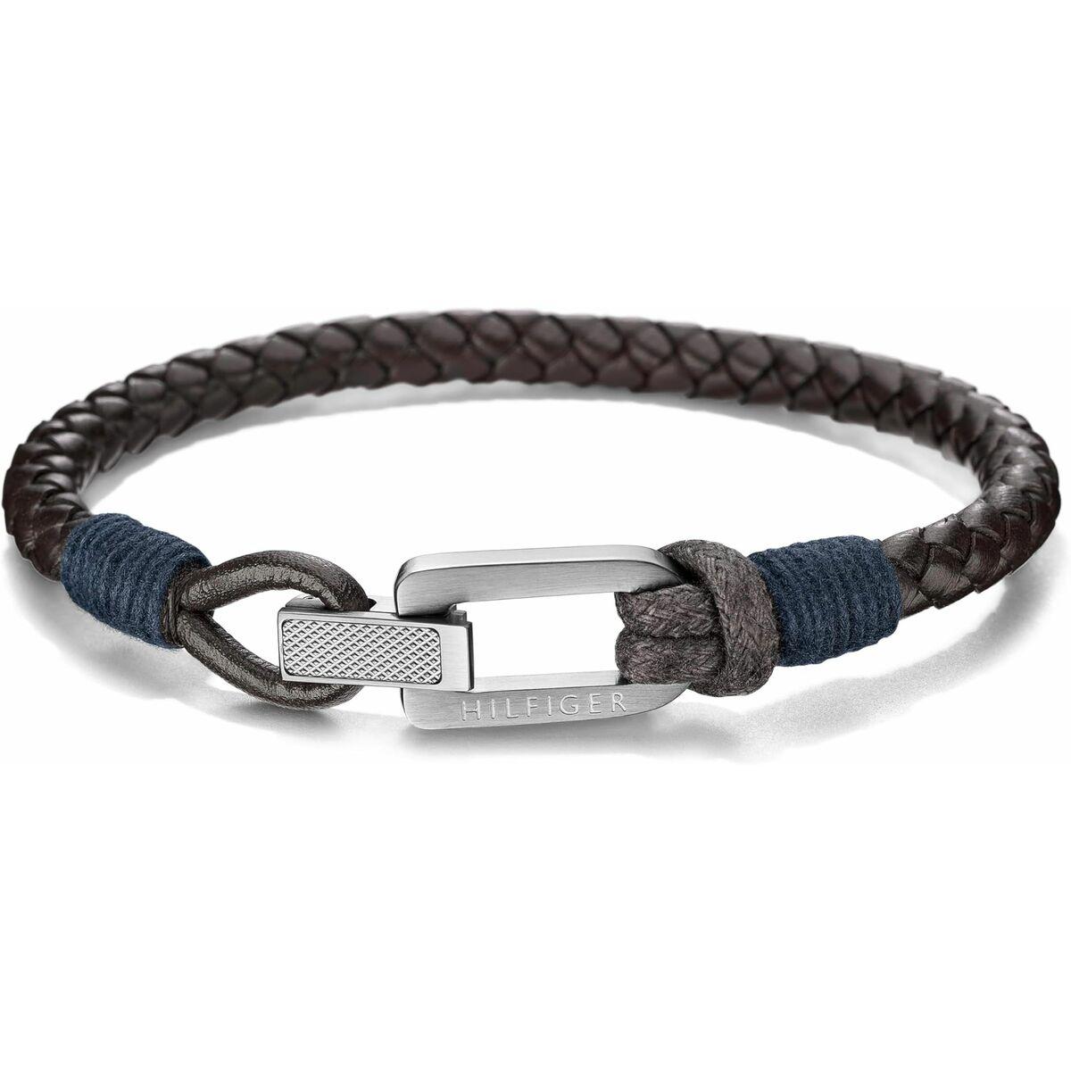 Tommy Hilfiger armbånd til mænd - brun læder