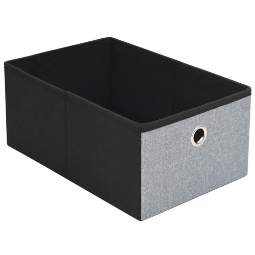 Foldbar opbevaringsbænk imiteret linned 76 x 38 x 38 cm lysegrå