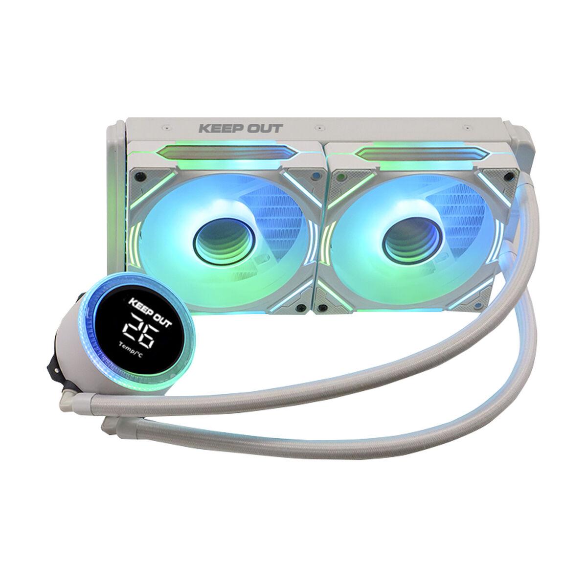 Vandkøling til PC KEEP OUT XWC-240W PRO - hvid, 240 mm