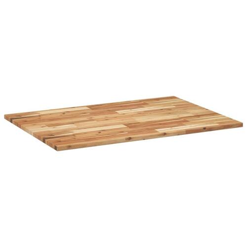 Bordplade 80x70x2 cm rektangulær massivt akacietræ