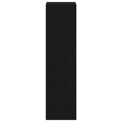 Bogreol 36x30x114 cm konstrueret træ sort-eg