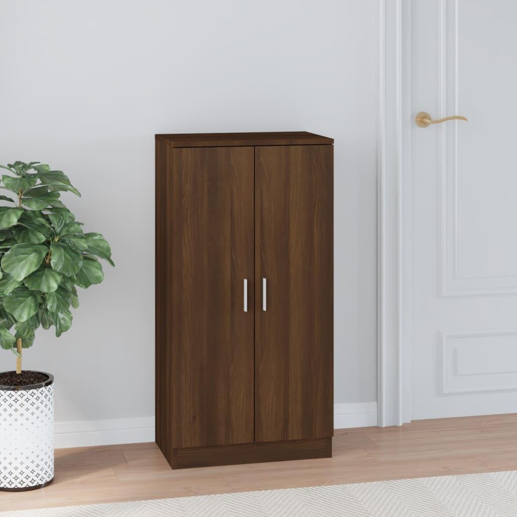 Skoreol 55x35x108 cm konstrueret træ brun egetræsfarve