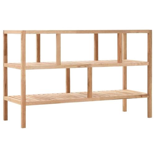 Badeværelsesreol 100x40x65 cm massivt valnøddetræ