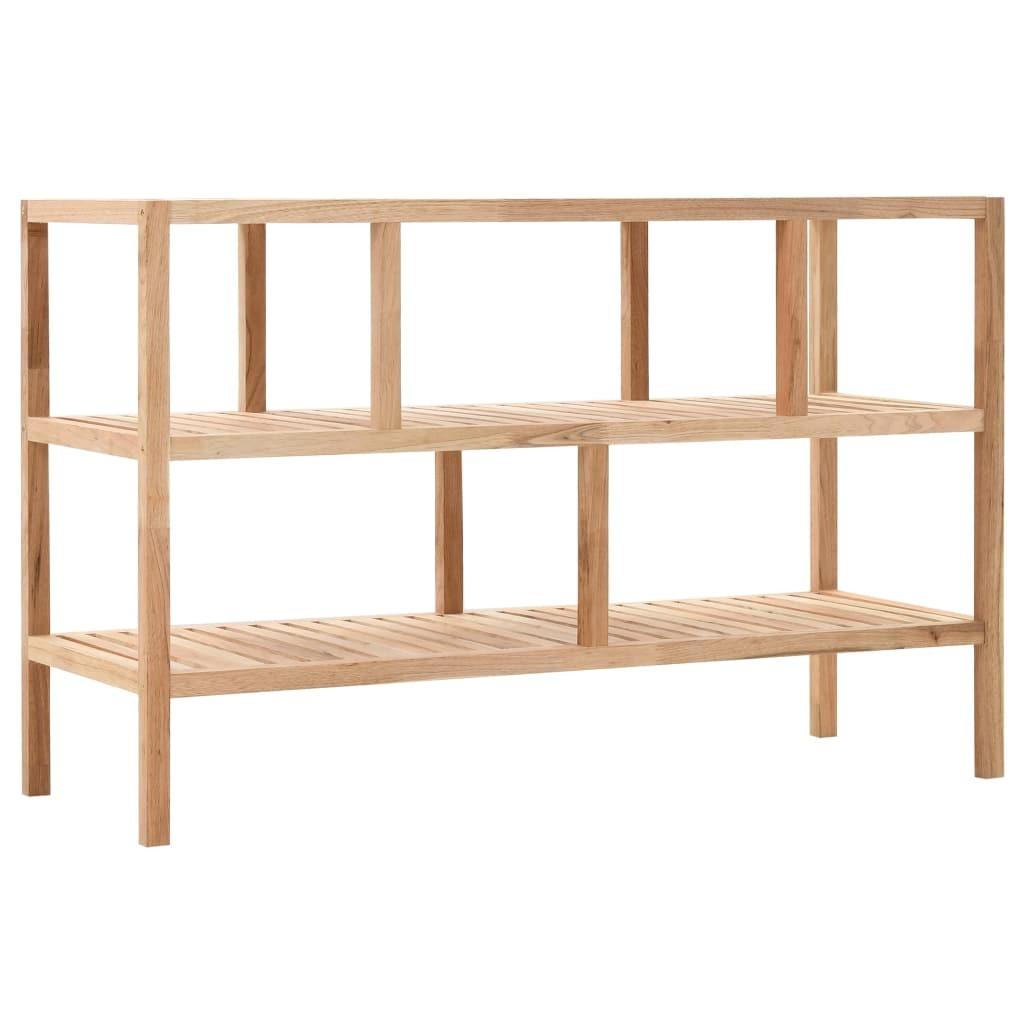 Badeværelsesreol 100x40x65 cm massivt valnøddetræ