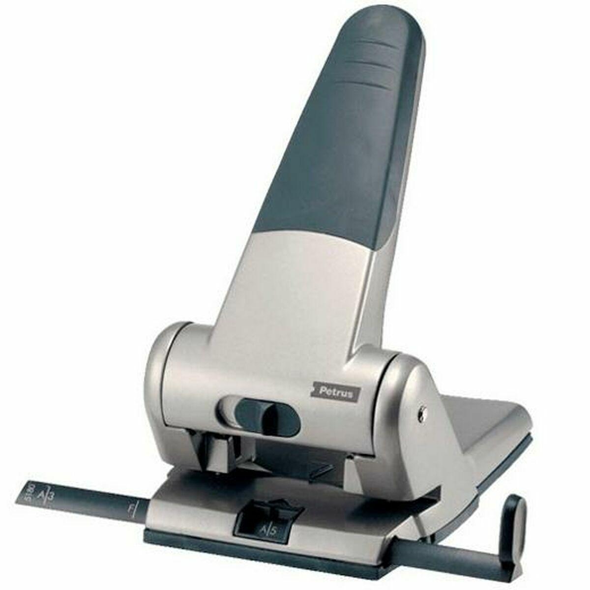 Petrus hullemaskine - grå, metal/aluminium, manuel