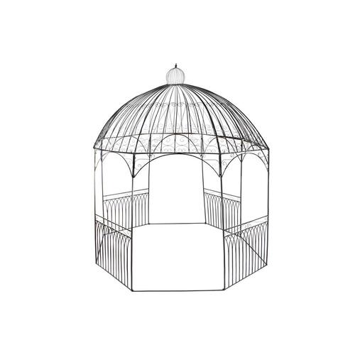 Lysthus DKD Home Decor Sort Jern (304 x 304 x 332 cm)