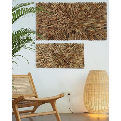 Vægdekoration Home ESPRIT Natur Middelhavet 120 x 10 x 60 cm