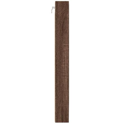 Vitrineskab 100x8,5x75 cm konstrueret træ brun egetræsfarve (OUTLET A)