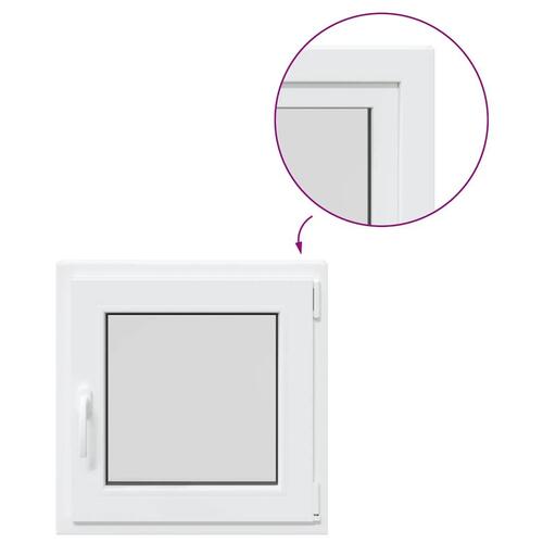 Kældervindue RISOR 50x50 cm Tilt&Drej DIN højre hvid