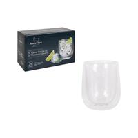 Glassæt Inde Santa Clara Borosilikatglas 250 ml 2 Dele
