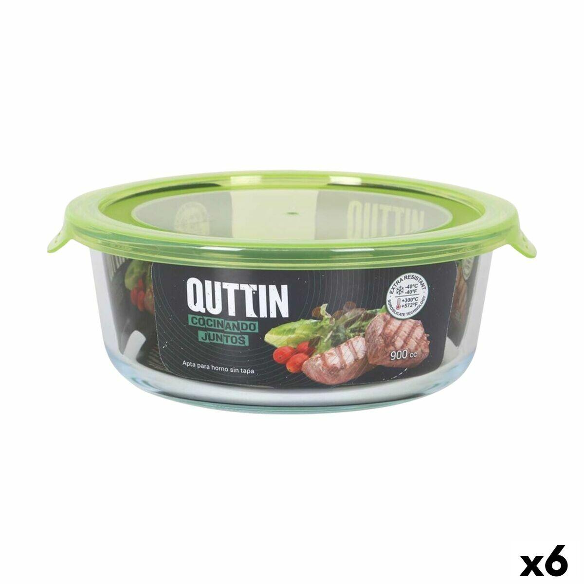 Quttin madkasse - grøn 900 ml (6 stk.) 19 × 18 × 7 cm