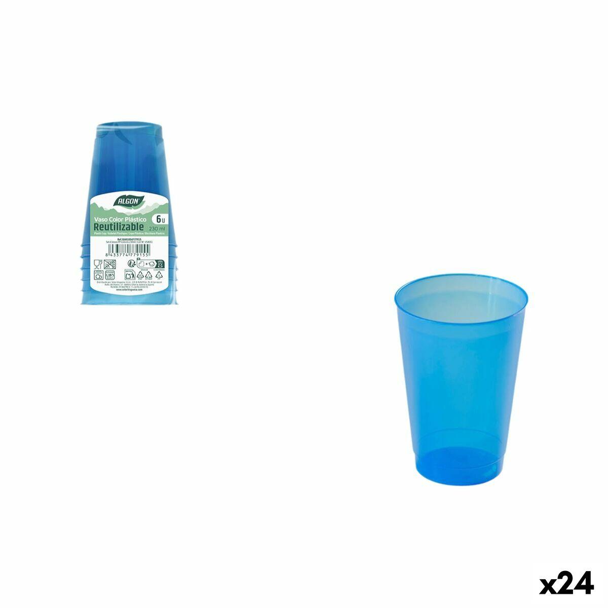 Algon glassæt - engangskopper 230 ml, 6 stk (24 pakker)
