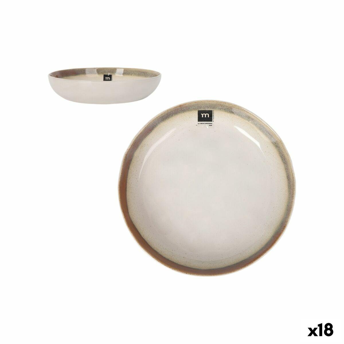 Dyb tallerken Inde Fustam ø 21 x 4 cm (18 enheder)