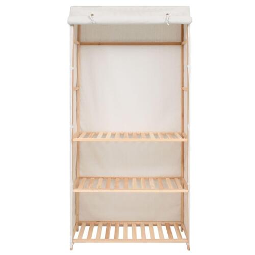 Tøjgarderobe i 3 niveauer 79x40x170 cm