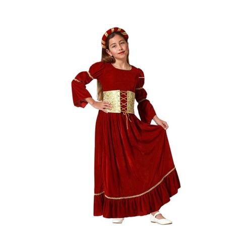 Kostume til børn Middelalder dronning 5-6 år