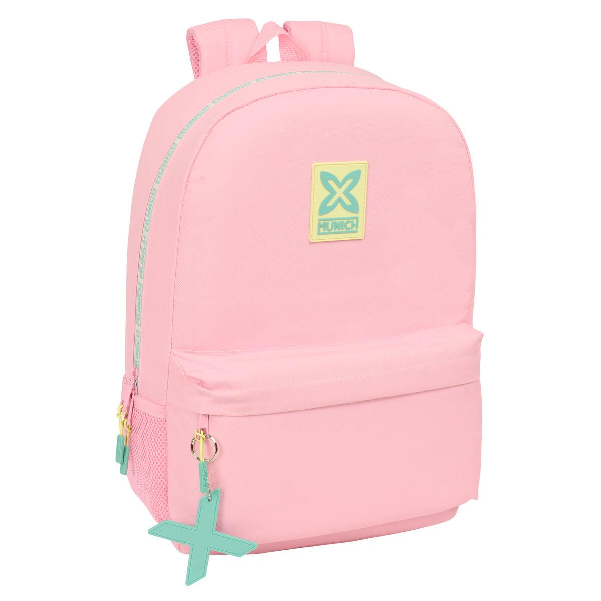 Munich skoletaske Candy Pink - 30 × 46 × 14 cm