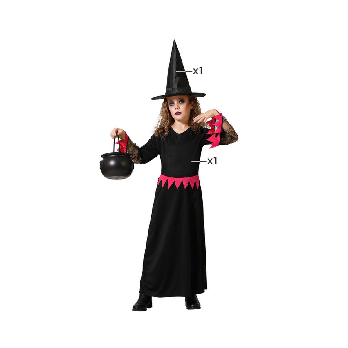 Kostume til børn Pink Heks 10-12 år