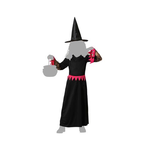 Kostume til børn Pink Heks 7-9 år