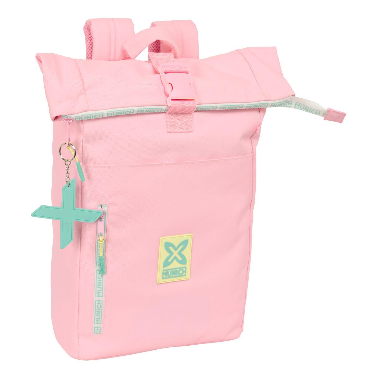 Munich skoletaske Candy Pink 28 × 42 × 13 cm