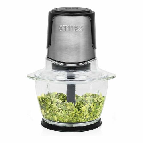 Kødhakker Princess Sort Glas Rustfrit stål 300 W 1 L