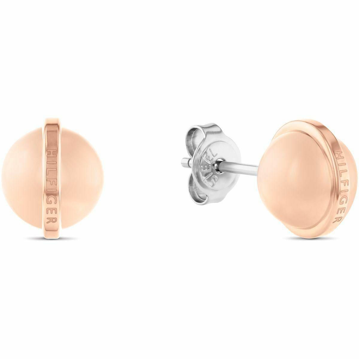 Tommy Hilfiger øreringe til kvinder, rustfrit stål, gylden, 8 mm (2780900)