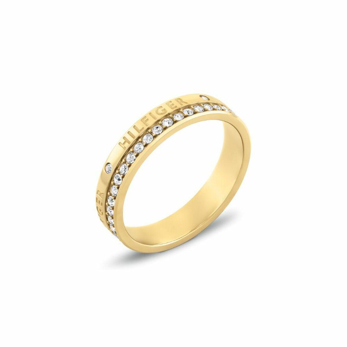 Tommy Hilfiger dame-ring i gyldent rustfrit stål 2780911B - str. 13