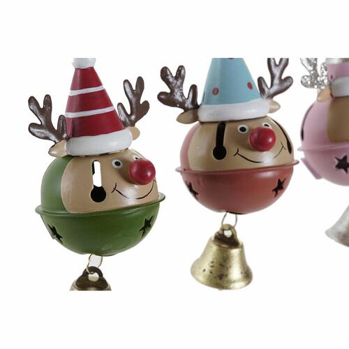 Julepynt DKD Home Decor Metal Rensdyr (3 stk) (6.5 x 6 x 11 cm)