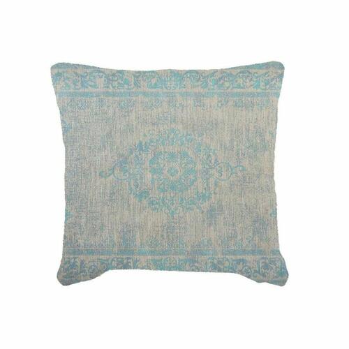 Pude DKD Home Decor Turkisblå Polyester (45 x 12 x 45 cm)