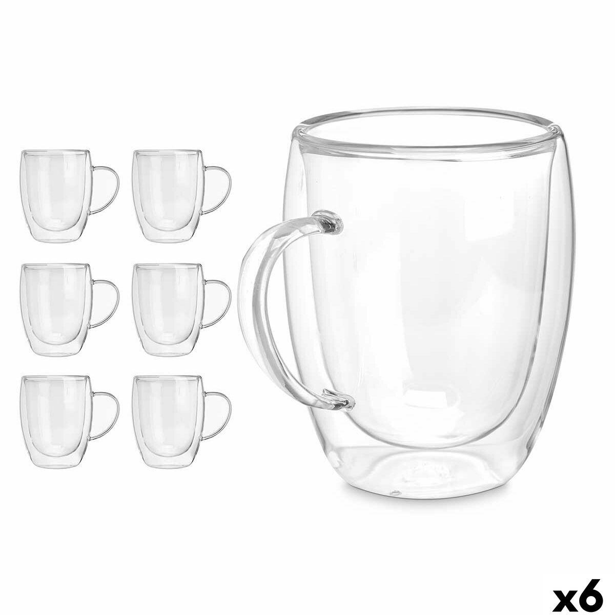 Krus glas Vivalto gennemsigtig 340 ml - 6 stk.
