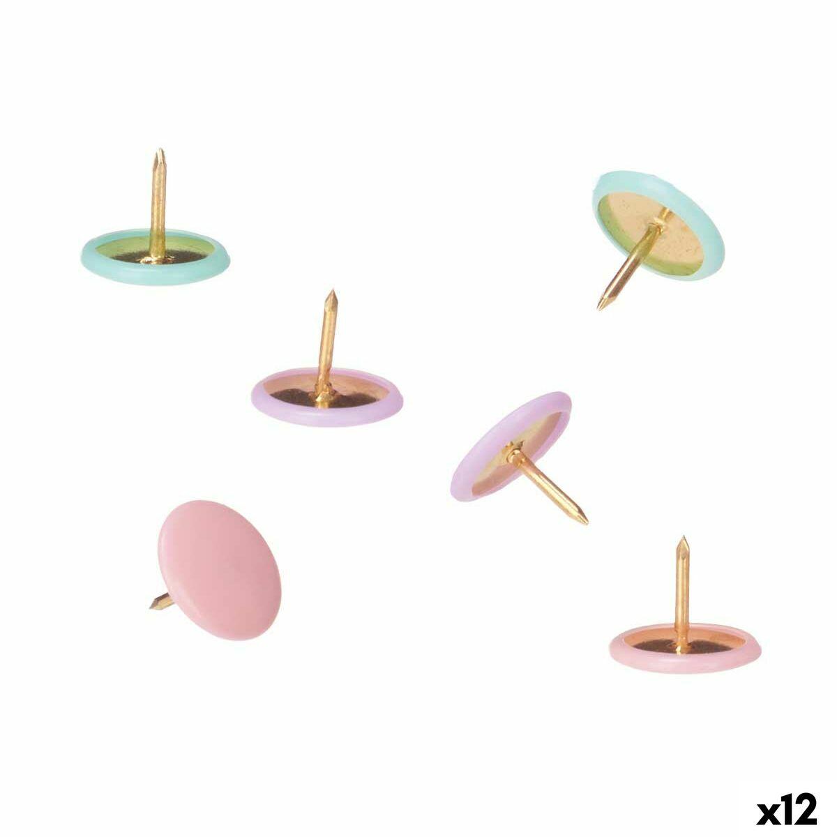 Tegnestifter - multifarvet metal, 12 enheder