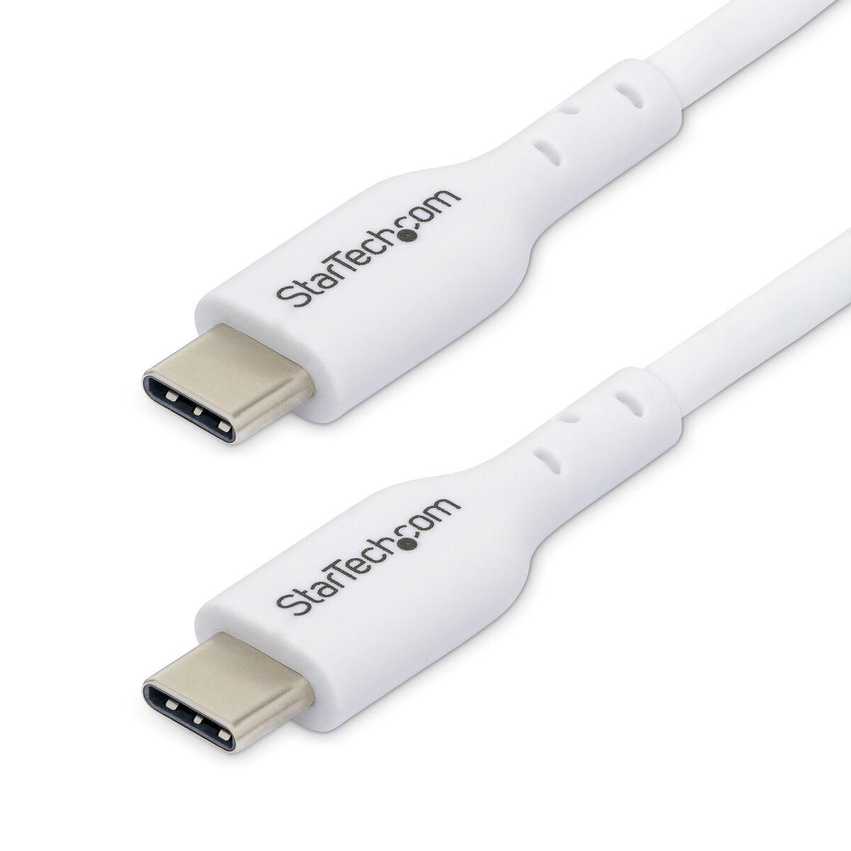 Startech USB-C til USB-C kabel 2 m - hvid (USB 2.0, 3 A)