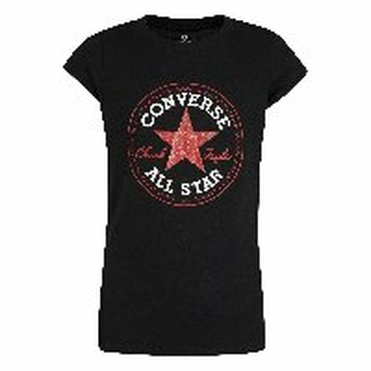 Converse CHUCK PATCH TEE kortærmet T-shirt til piger - Sort, 14 år