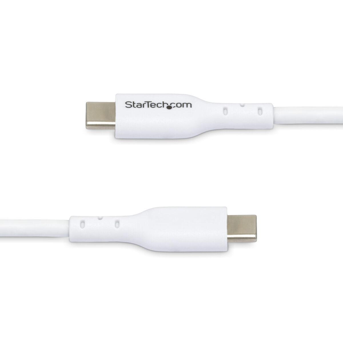Startech USB-C til USB-C kabel 1 m - Hvid (USB 2.0, 3 A)