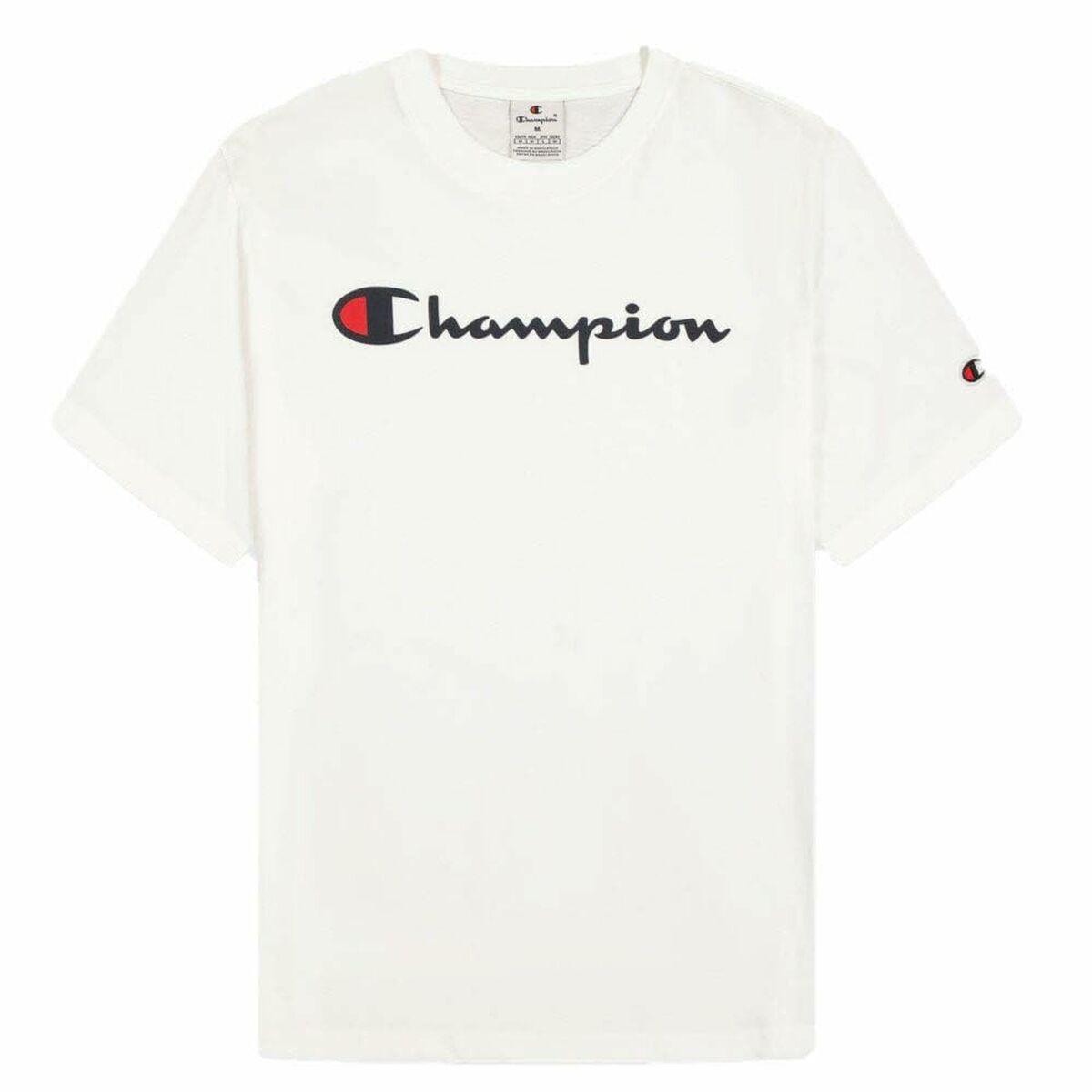 Kortærmet T-shirt til Mænd Champion SS TEE 220256 Hvid M