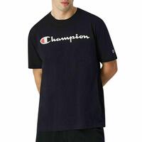 Kortærmet T-shirt til Mænd Champion SS TEE 220256 Sort L