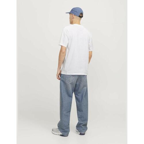 Kortærmet T-shirt til Mænd Jack & Jones JCOTARMAC CAMO FRONT TEE 12273239 Hvid L