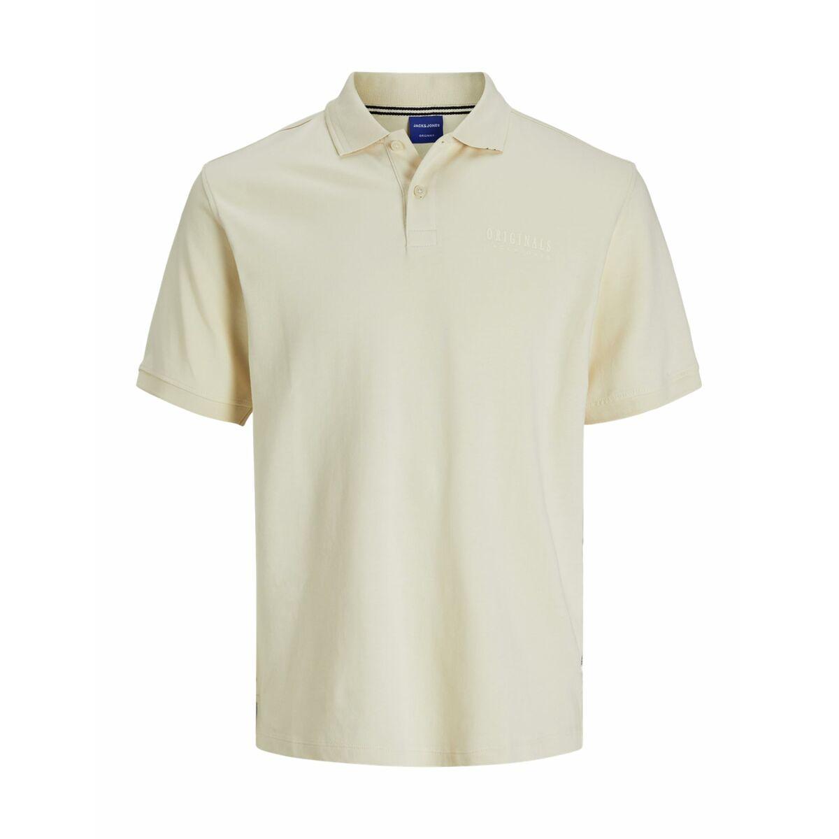 Kortærmet Polotrøje til Mænd Jack & Jones JORFREDERIKSBERG Beige M