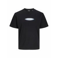 Kortærmet T-shirt til Mænd Jack & Jones JCOPACER BRANDING PRINT 12273880 Sort XL