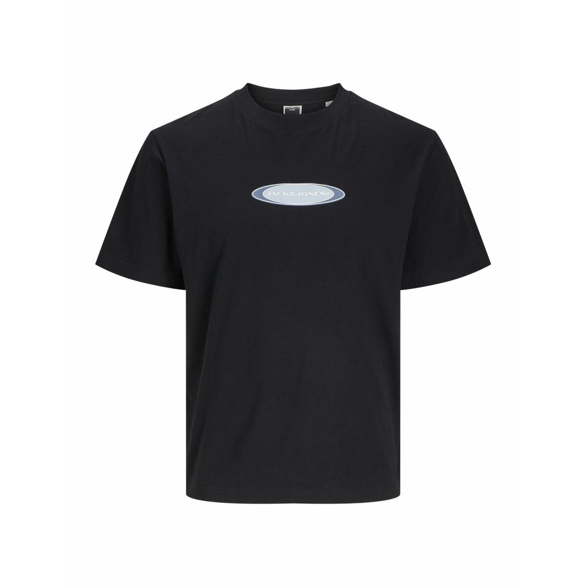 Kortærmet T-shirt til Mænd Jack & Jones JCOPACER BRANDING PRINT 12273880 Sort M