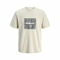 Kortærmet T-shirt til Mænd Jack & Jones JCOTARMAC CAMO FRONT TEE Beige S