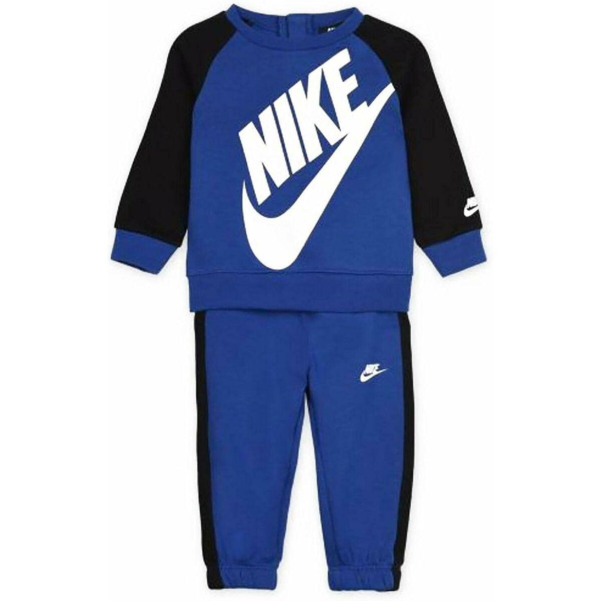 Nike NKB Oversized Futura Crew Set - blå træningssæt, 2 år