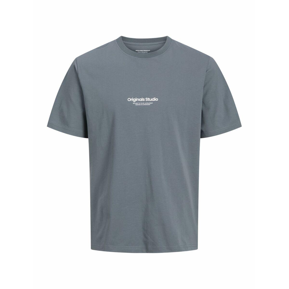 Kortærmet T-shirt til Mænd Jack & Jones JORVESTERBRO TEE SS 12240121 Grå S