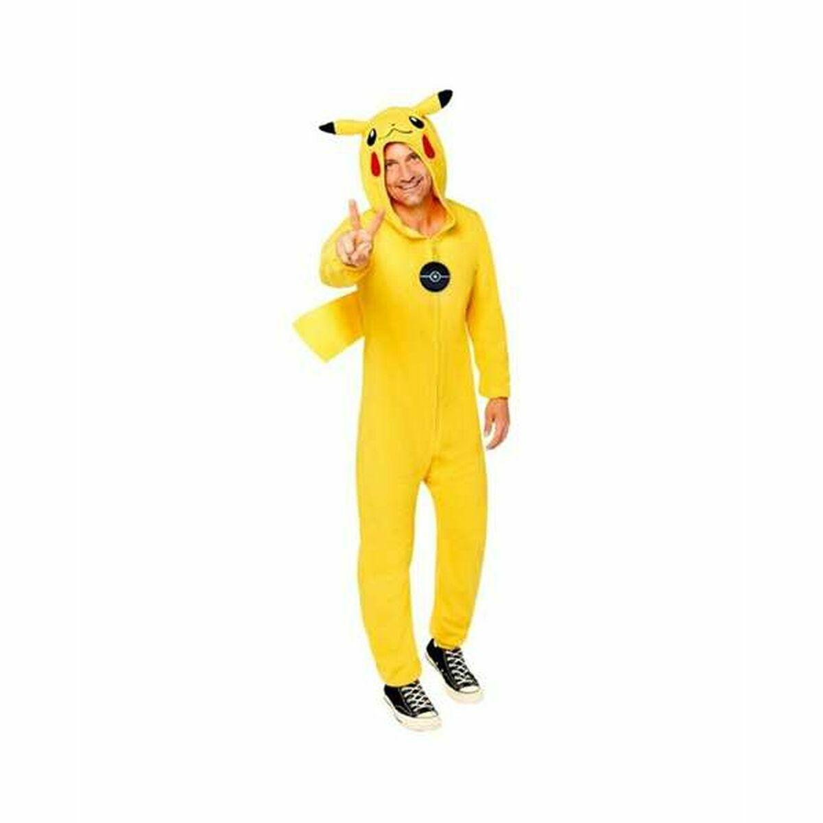 Pokémon kostume til voksne - Pikachu onesie, gul (XL)