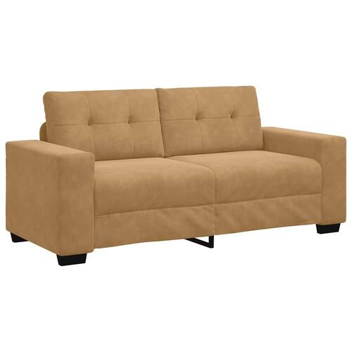 Elskovssofa 140 cm fløjl brun